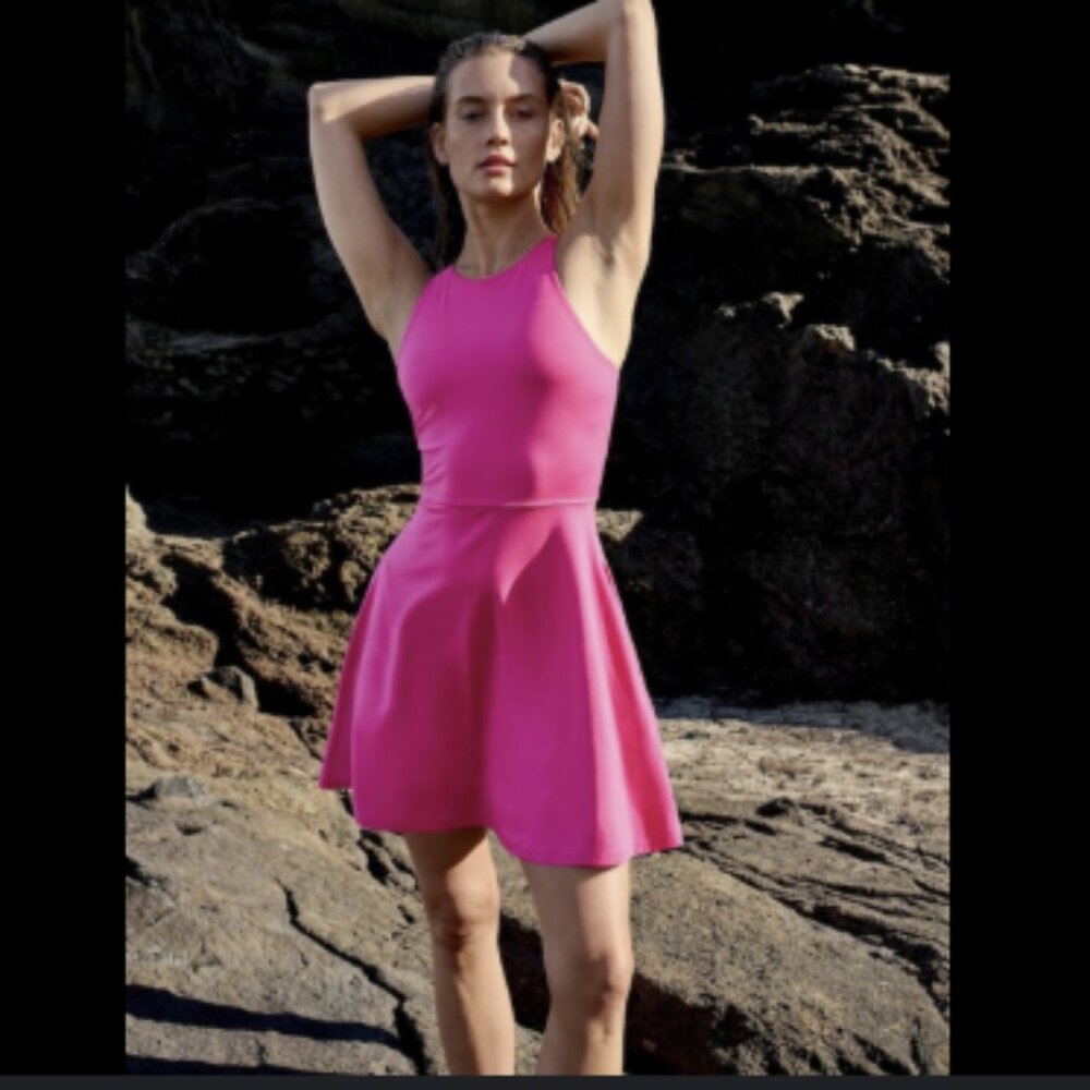 NWT Athleta Conscious Dress in Salvia Pink